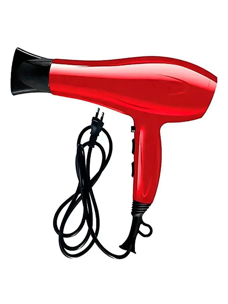 Secador De Cabelo Professional 220V Turbo Ar Quente Frio Vermelho