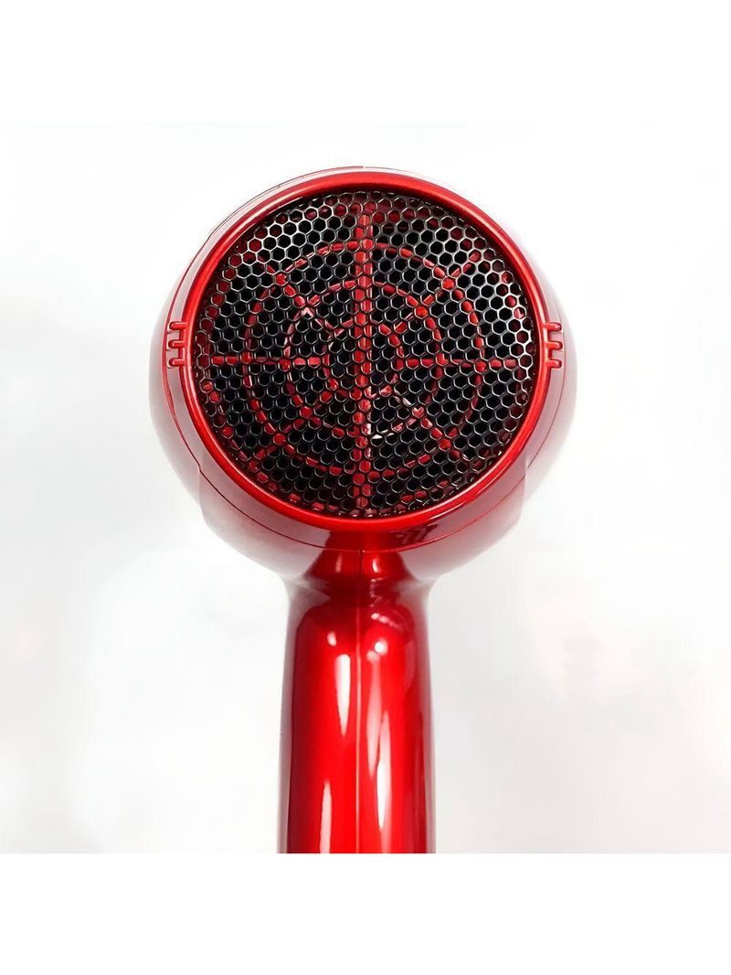 Secador De Cabelo Professional 220V Turbo Ar Quente Frio Vermelho