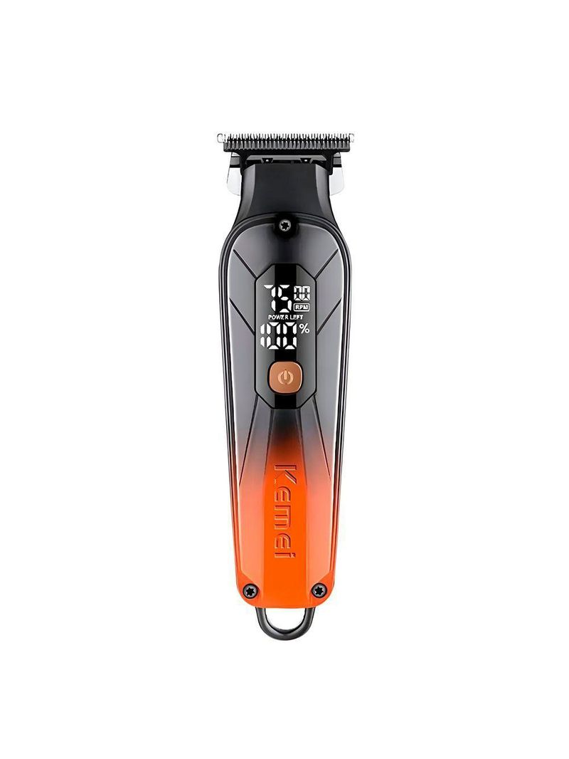 Maquina De Cortar Cabelo Kemei 1741 Degrade Acabamento azul