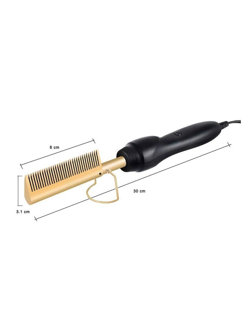 Pente Quente Elétrico Alisador Cabelo Liso Penteados