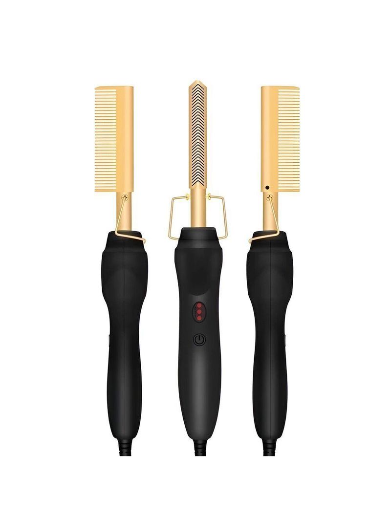 Pente Quente Elétrico Alisador Cabelo Liso Penteados