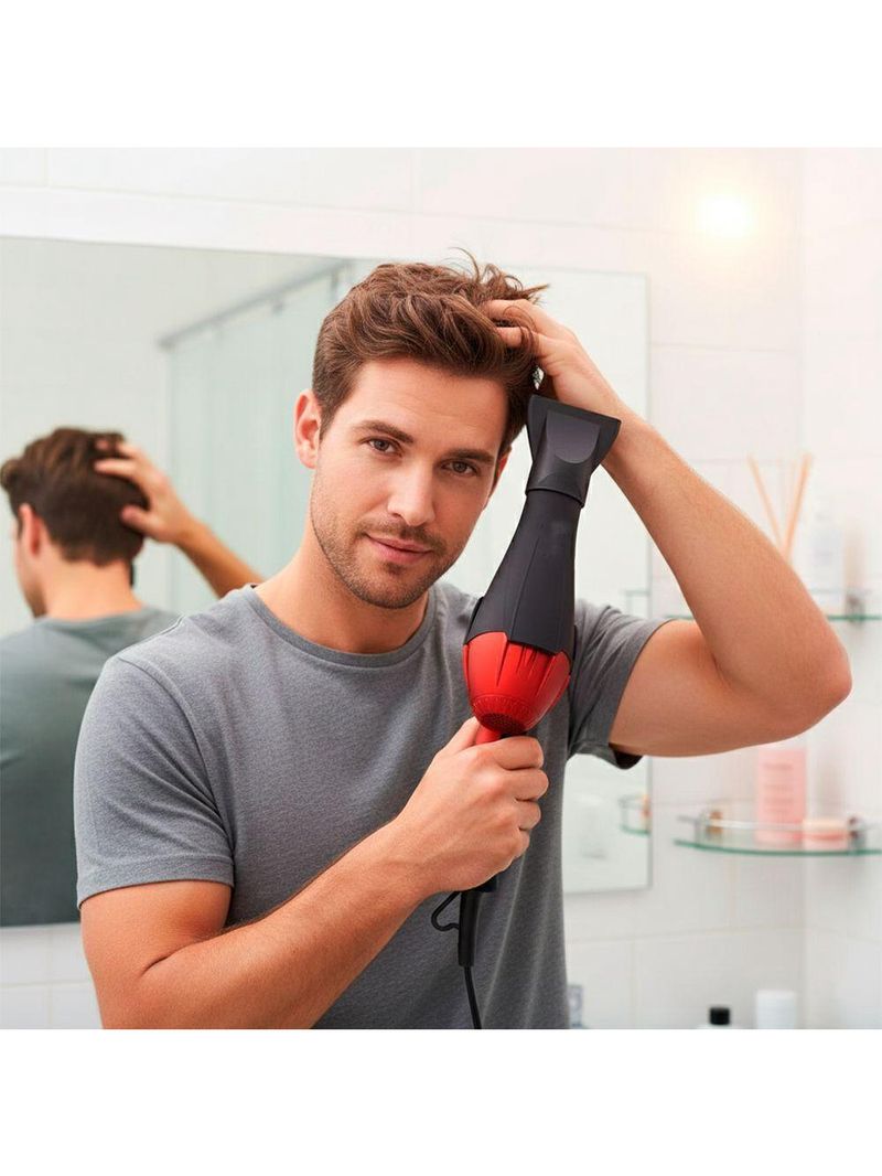 Secador De Cabelo Secagem Cabelo 220V vermelho