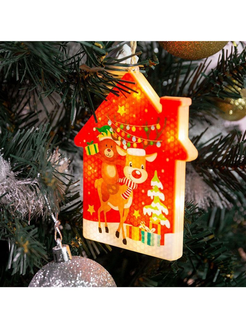 Pingente De Natal Decoração Luz Led Para Janela