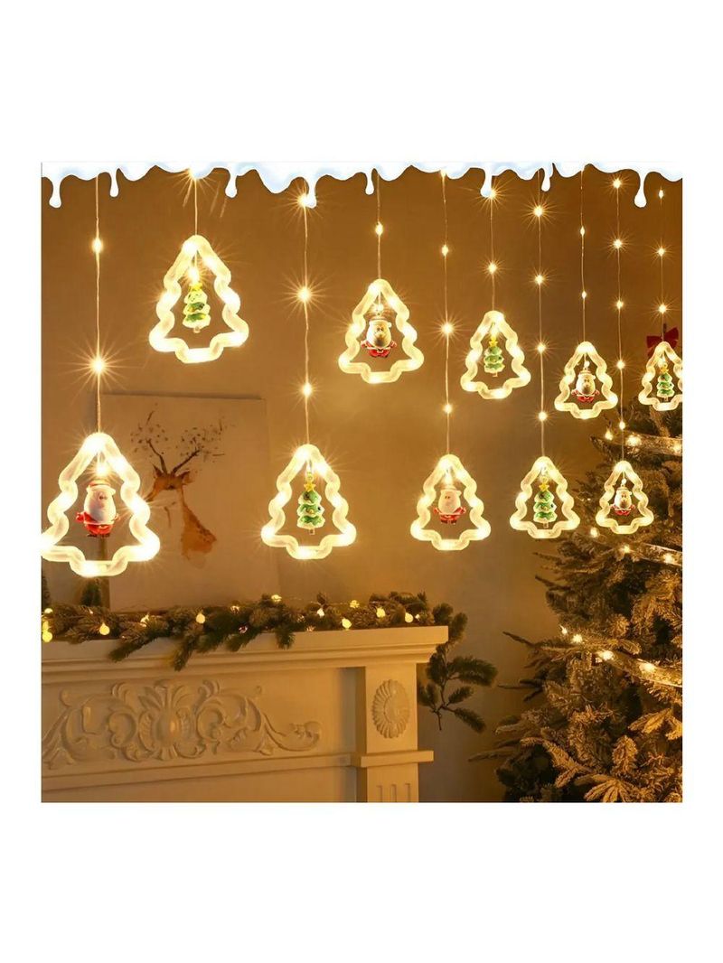 Pisca Cortina Cascata De Luz Led Natalina 3m