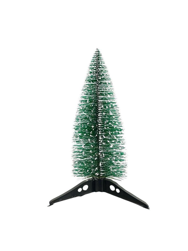 Mini Arvore De Natal Pinheiro Nevada Base Tripé 27cm