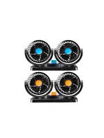 Mini Ventilador Duplo Automotivo Ajustável Painel Carro laranja