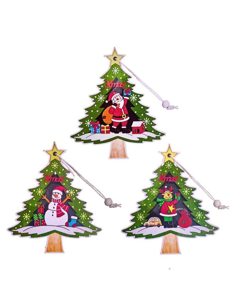 Pingente Decoração árvore De Natal Com Cordão