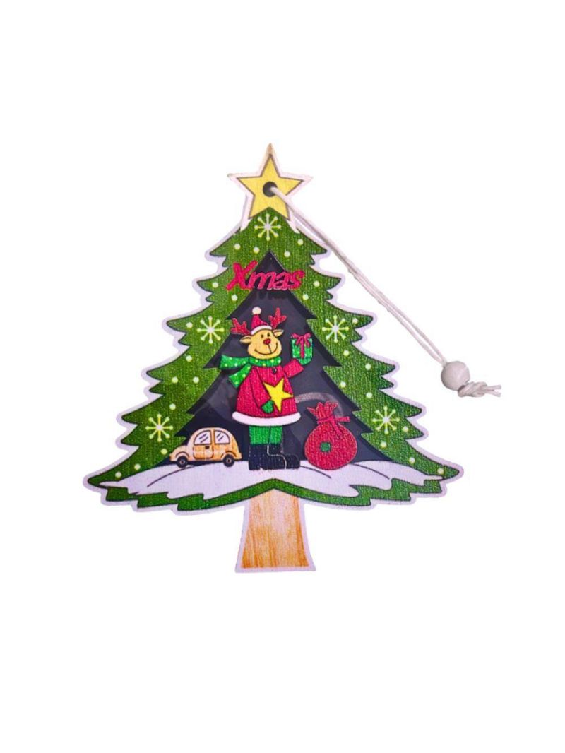 Pingente Decoração árvore De Natal Com Cordão