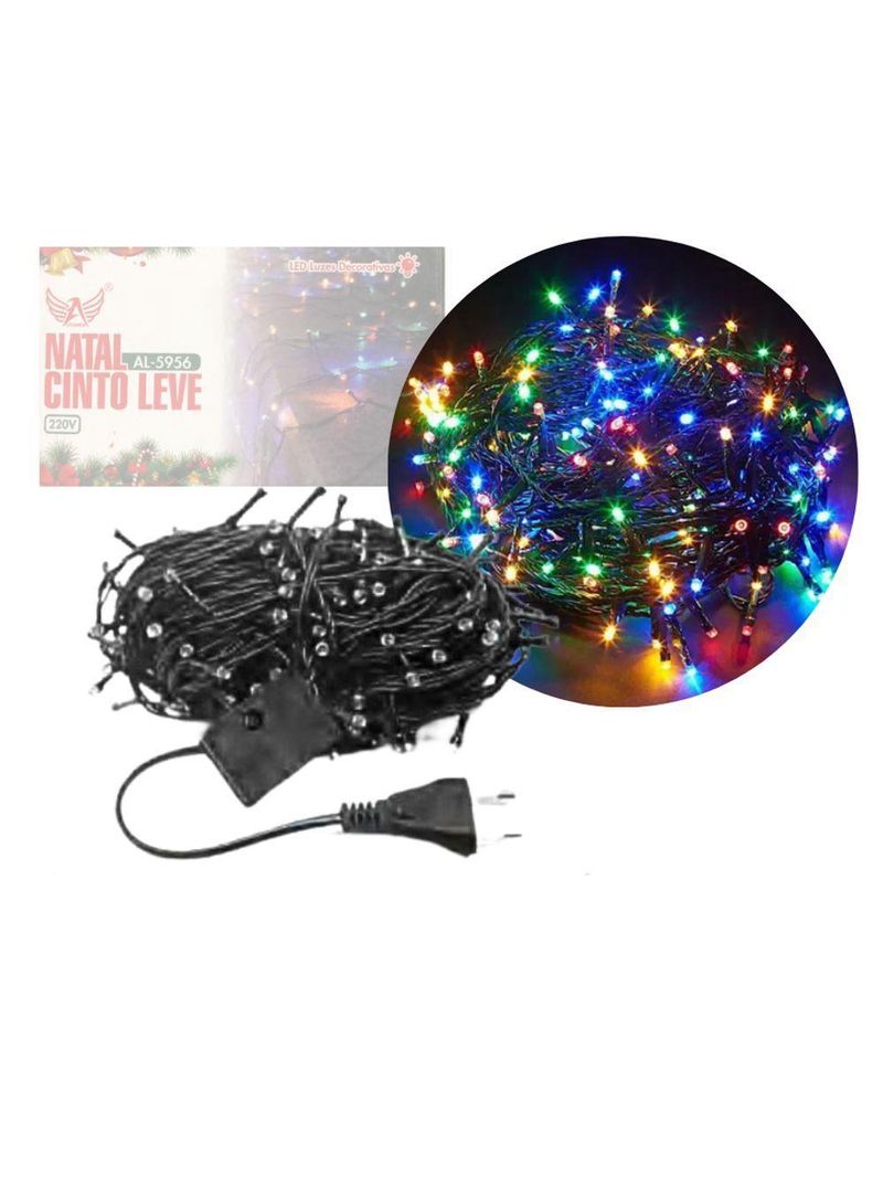 Pisca Pisca De Natal 200 Led 16m Colorido