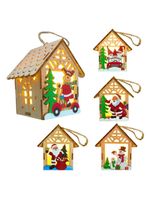 Pingente De Natal Decoração Cabana Led Amarelo