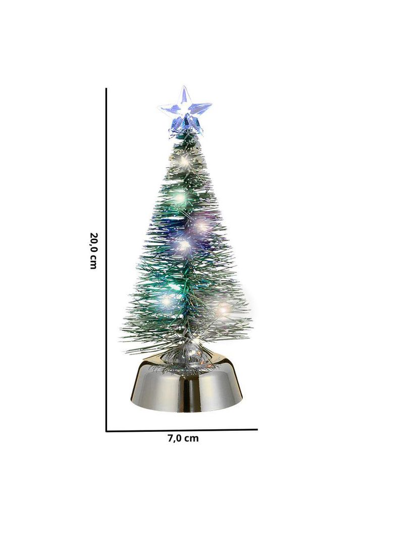 Mini árvore De Natal Cedro Brilhante Led Branco
