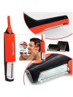 Maquina De Cortar Cabelo Aparador Pelos Sem Fio Led 6 Em 1 Kit Completo Nariz Orelha Barba Sobrancelha Corpo Rosto