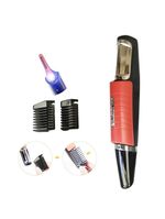 Maquina De Cortar Cabelo Aparador Pelos Sem Fio Led 6 Em 1 Kit Completo Nariz Orelha Barba Sobrancelha Corpo Rosto