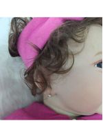 Bebe Reborn Menina, Vinil De Silicone Macio, Olhos Abertos, Realista, Cabelo Implantado Fio A Fio