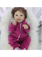 Bebe Reborn Menina, Vinil De Silicone Macio, Olhos Abertos, Realista, Cabelo Implantado Fio A Fio
