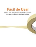Kit 9 Fita Crepe 18mmx10m Uso Geral Resistente Alta Fixação Pintura Artesanato Escolar