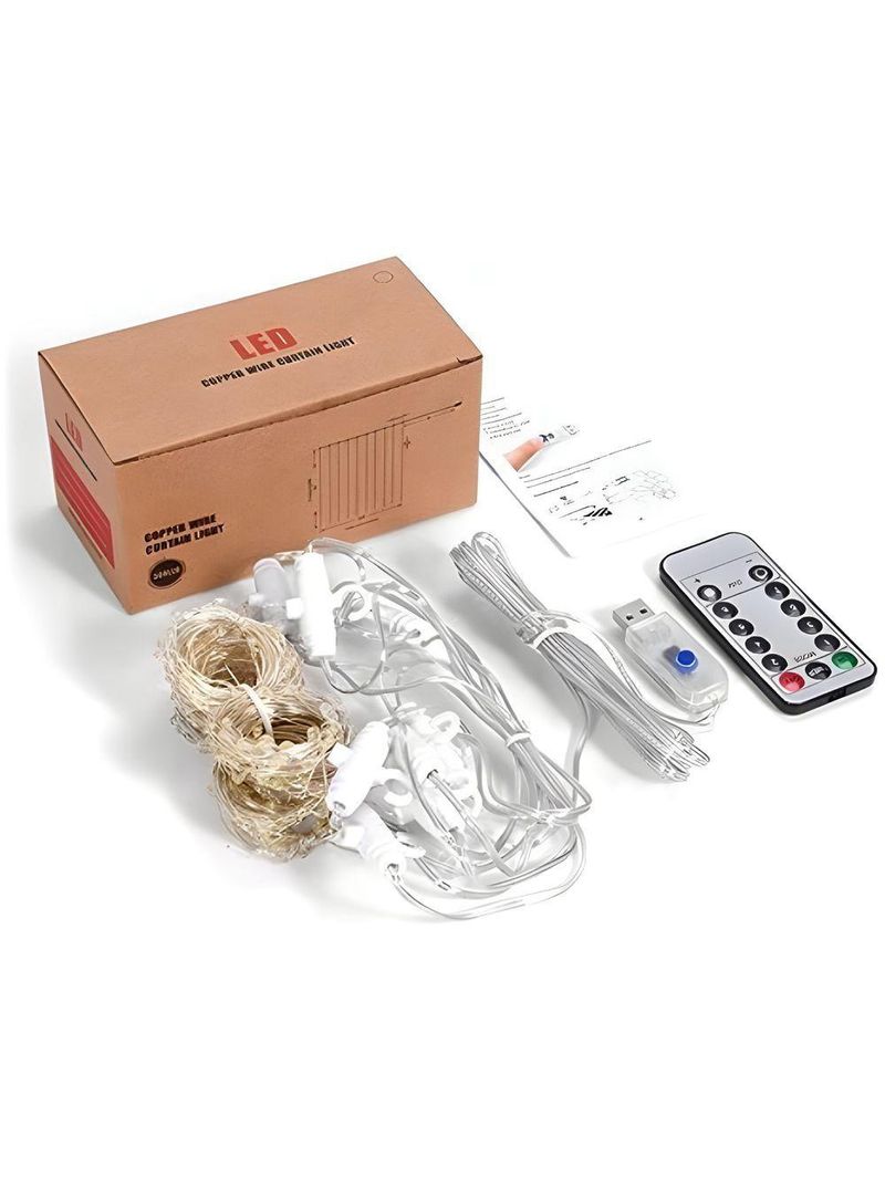 Cortina De Led Decoração Com Controle Natal