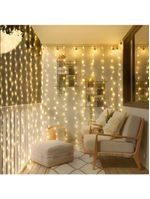 Cortina De Led Decoração Com Controle Natal