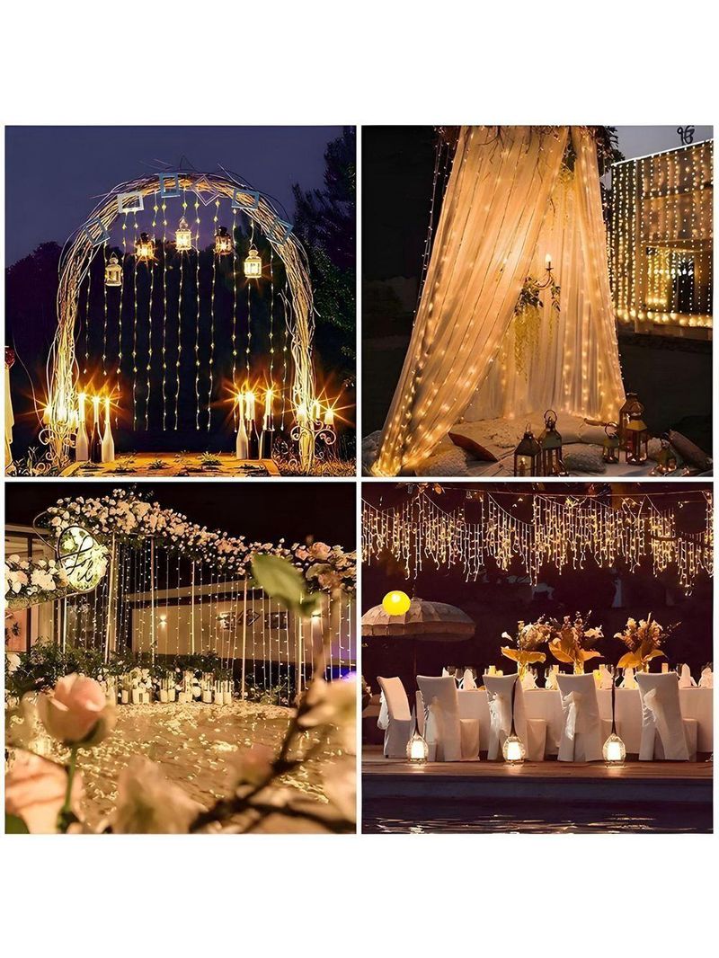 Cortina De Led Decoração Com Controle Natal