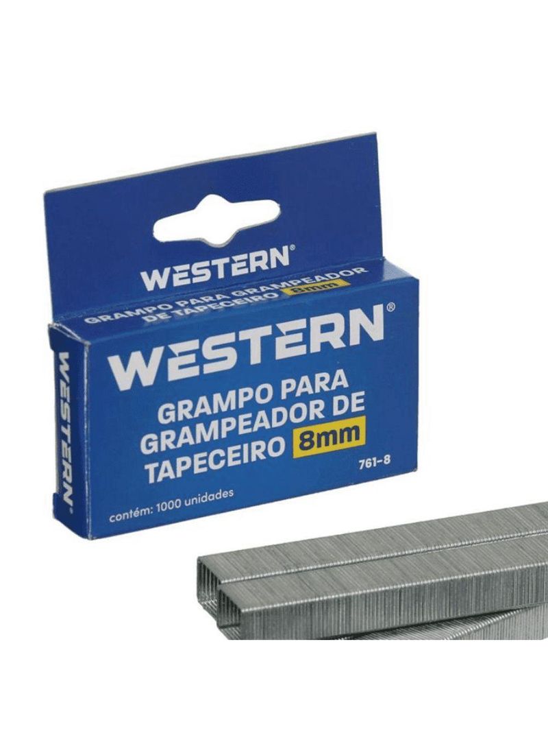 Grampo Para Grampeador Western 8 Mm