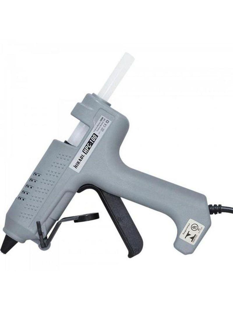 Pistola De Cola Quente Profissional 100w Bivolt Hpc-100 Cinza Hikari