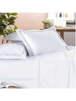 Jogo De Cama Trio 400 Fios King 04 Peças 100% Poliéster - Branco