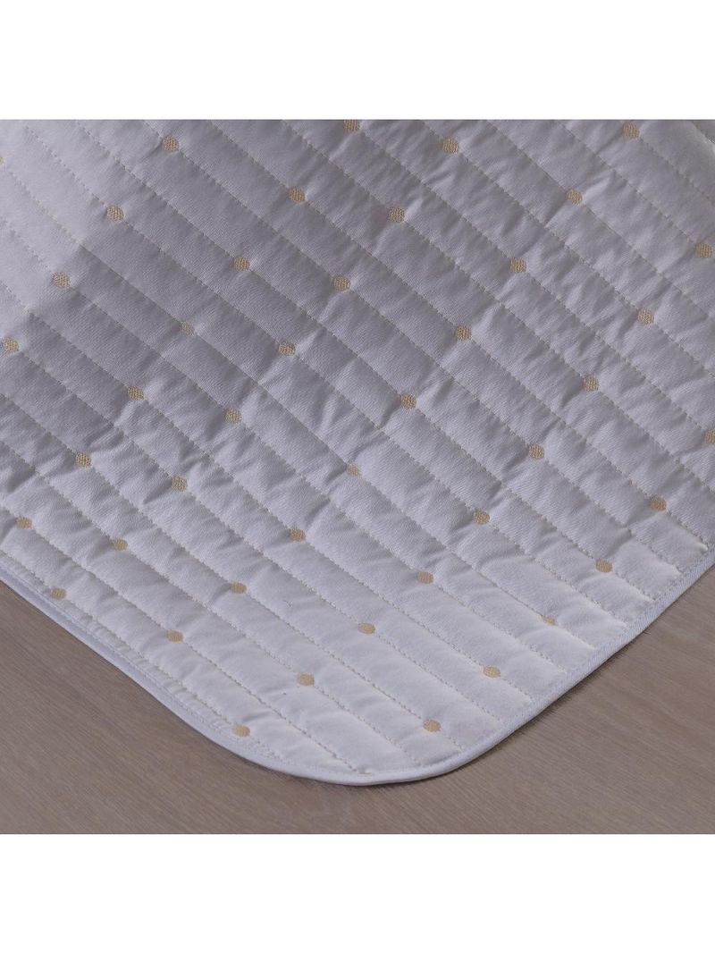 Kit Cobre Leito Casal Padrão 3 Peças Bordado Urbany Hipercal 400 Fios 100% Poliéster - Branco