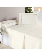 Jogo De Cama Ellos 200 Fios Casal Padrão 04 Peças 80% Algodão / 20% Poliéster - Palha