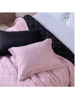 Kit Cobre Leito Dupla Face Casal Padrão 3 Peças Bordado Essence Hipercal 400 Fios 100% Poliéster - Rosê