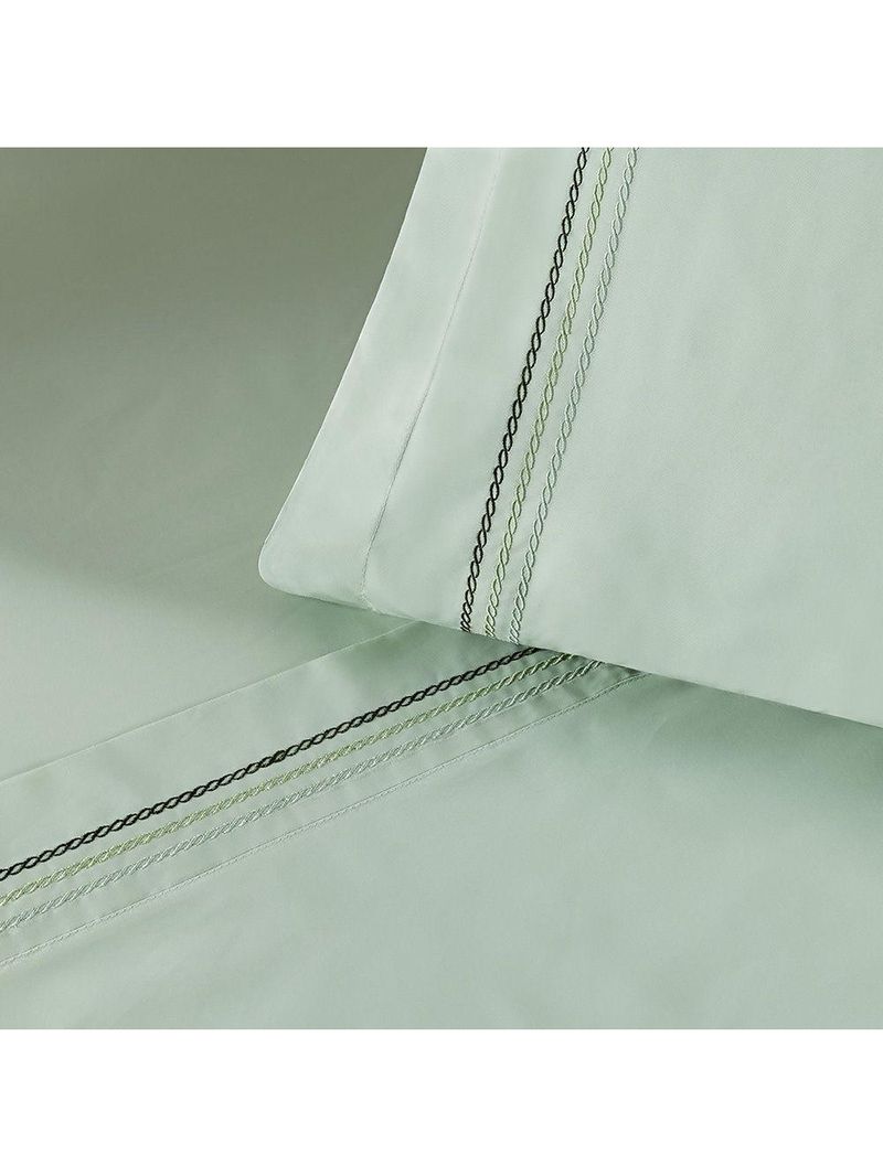 Jogo De Cama Ellos 200 Fios King 04 Peças 80% Algodão / 20% Poliéster - Menta