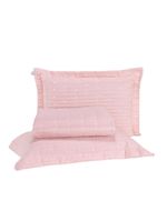 Kit Cobre Leito Casal Padrão 3 Peças Bordado Urbany Hipercal 400 Fios 100% Poliéster - Rosê