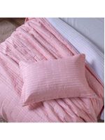 Kit Cobre Leito Solteiro 2 Peças Bordado Urbany Hipercal 400 Fios 100% Poliéster - Rosê