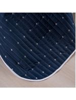 Kit Cobre Leito Casal Padrão 3 Peças Bordado Urbany Hipercal 400 Fios 100% Poliéster - Azul Marinho