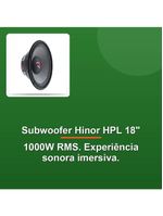 Alto Falante Hinor Hpl 18 1000w Rms 8r Subwoofer