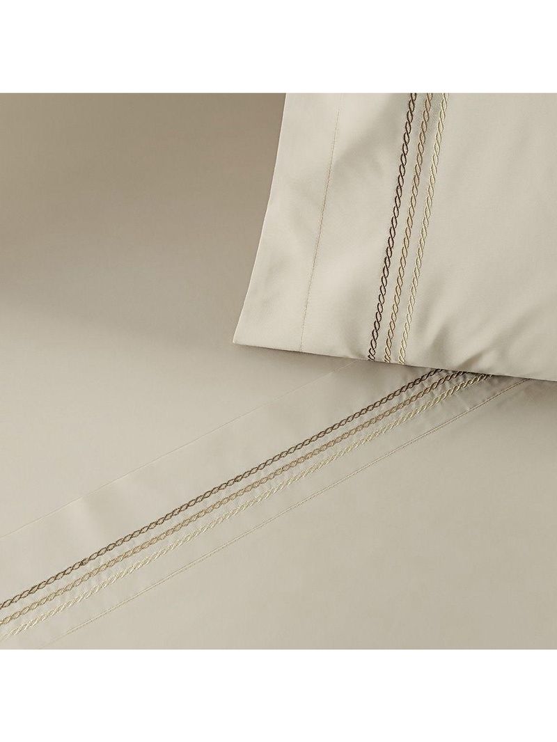 Jogo De Cama Ellos 200 Fios Queen 04 Peças 80% Algodão / 20% Poliéster - Caqui