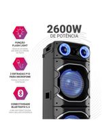 Caixa de Som Amplificada Philco Flash Light 2600W PCX26000 Bivolt