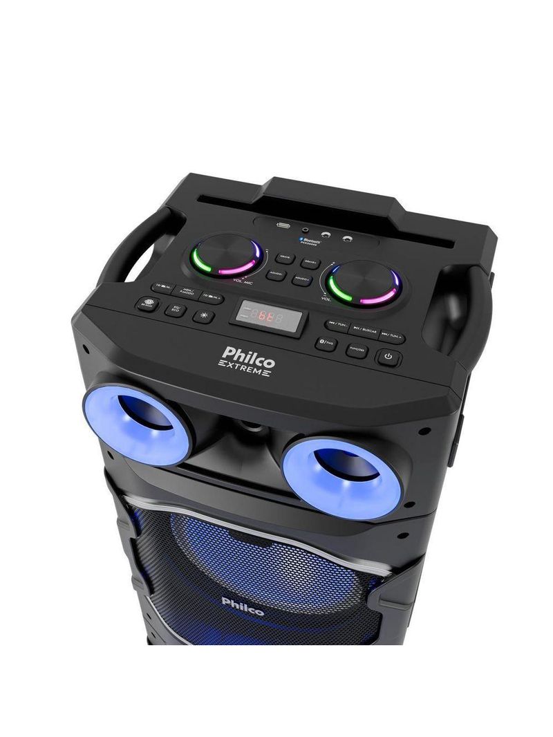 Caixa de Som Amplificada Philco Flash Light 2600W PCX26000 Bivolt