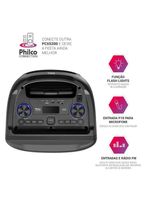 Caixa De Som Amplificada Philco Bluetooth V51 600W PCX5200 Bivolt