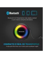 Caixa De Som Speaker Aiwa Bluetooth Luzes Bivolt