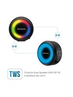 Caixa De Som Speaker Aiwa Bluetooth Luzes Bivolt
