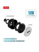 Caixa De Som Speaker Aiwa Bluetooth Luzes Bivolt