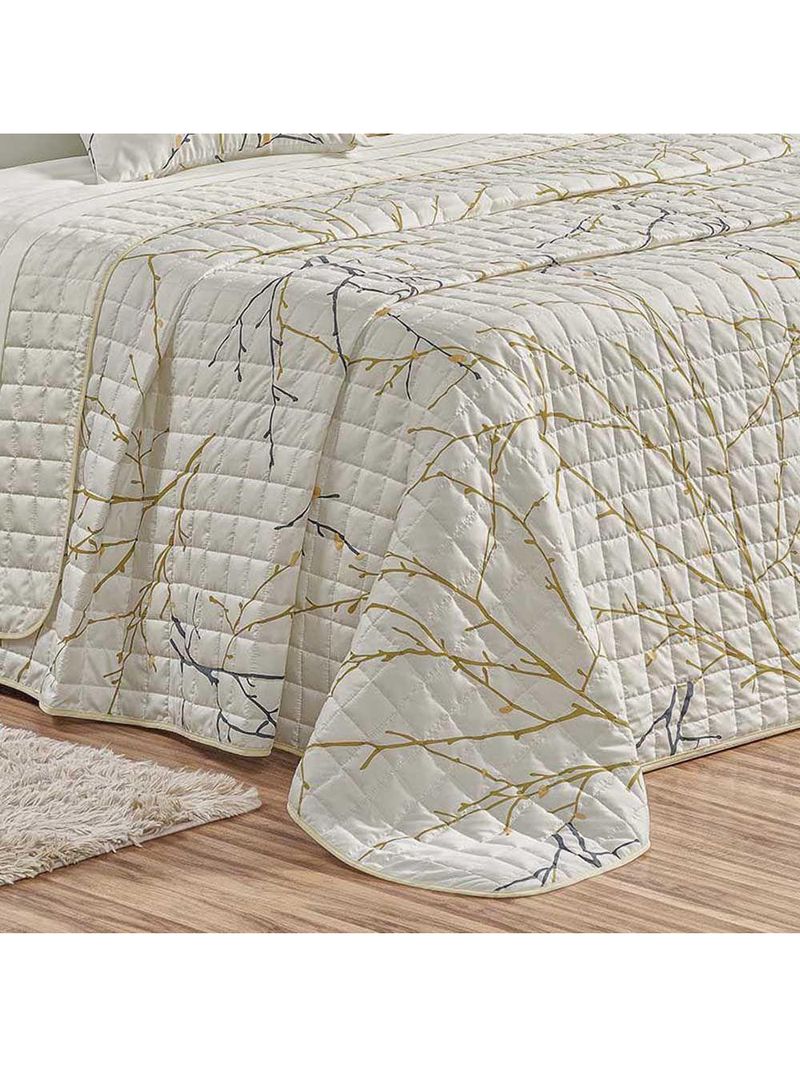 Kit Cobre Leito Colcha Tunes King 3 Peças Estampado 180 Fios - Gallys - 100% Poliéster