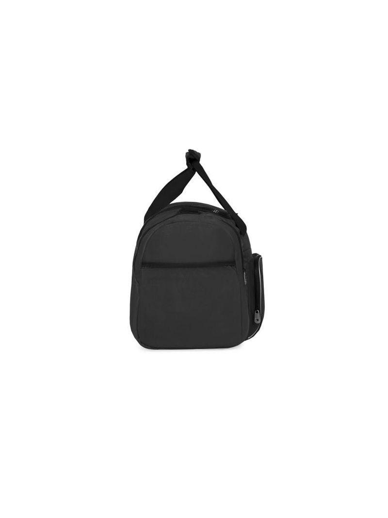 Bolsa de viagem color block bolso duplo frontal preta