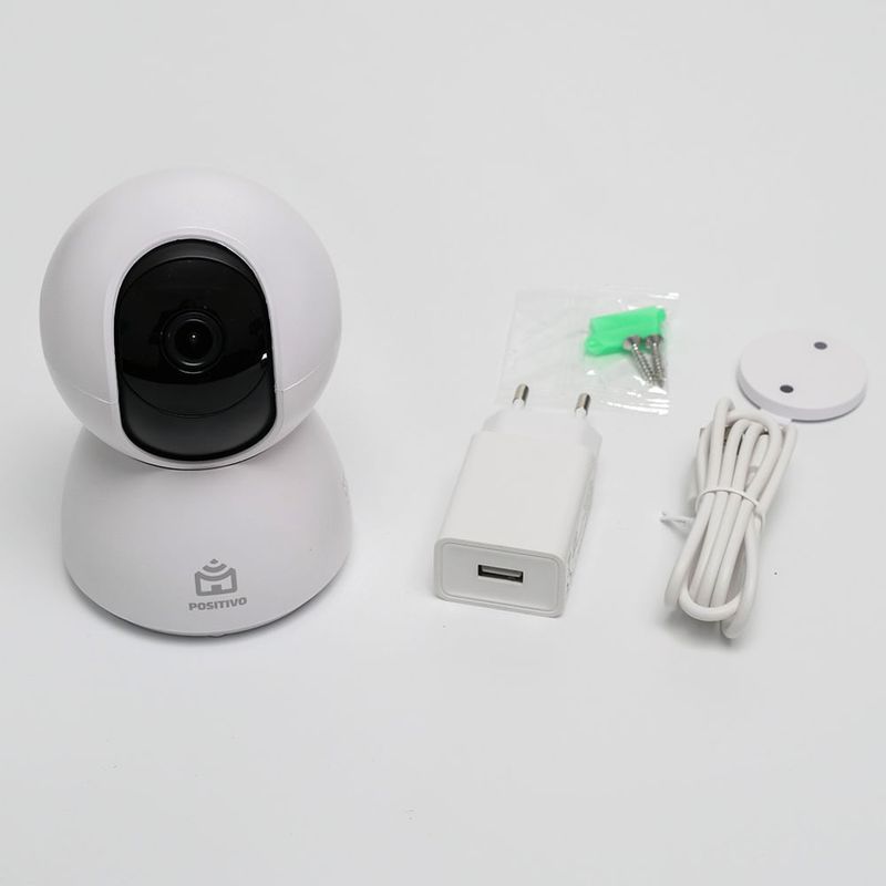 Smart Câmera 360° Bot Wi-Fi 3ª Geração - Positivo Casa Inteligente - 2K 4MP - Visão Noturna 10m - Áudio Bidirecional