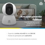 Smart Câmera 360° Bot Wi-Fi 3ª Geração - Positivo Casa Inteligente - 2K 4MP - Visão Noturna 10m - Áudio Bidirecional
