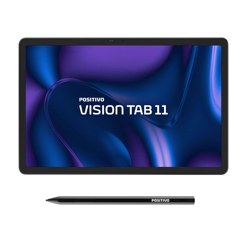 Tablet Positivo Vision TAB 11 com Capa e Caneta 4GB RAM 128GB 4G Tela 11” Full HD Octa-Core - Preto