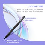 Tablet Positivo Vision TAB 11 com Capa e Caneta 4GB RAM 128GB 4G Tela 11” Full HD Octa-Core - Preto