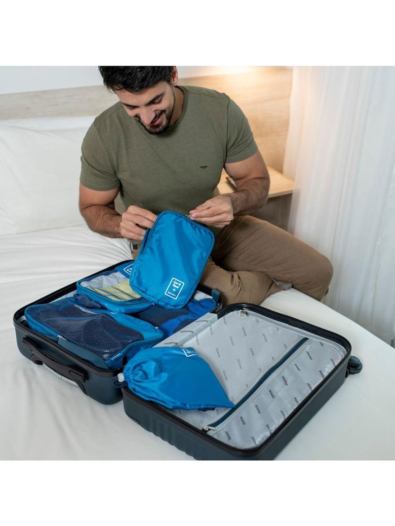 Kit organizador de mala com 5 pecas