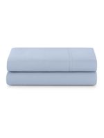 Lençol De Cima Avulso Minimal Liso Casal 01 Peça Malha 100% Algodão - Azul Claro