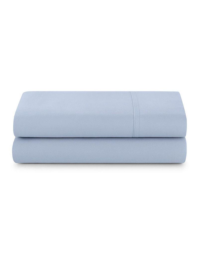 Lençol De Cima Avulso Minimal Liso Casal 01 Peça Malha 100% Algodão - Azul Claro